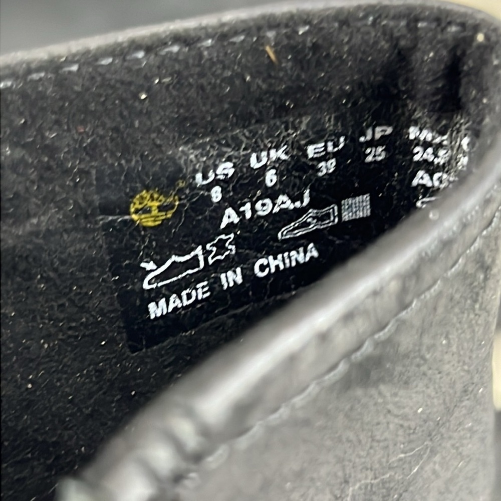 Timberland Amston Chelsea Pull On Leather Black Wedge Boots Women - Picture 8 of 10